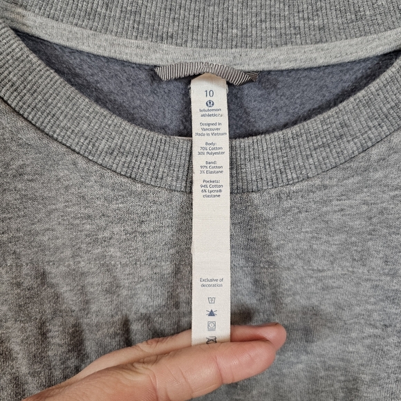 Lululemon Athletica Fleece Be True Crew Pullover Sweater - Picture 6 of 8